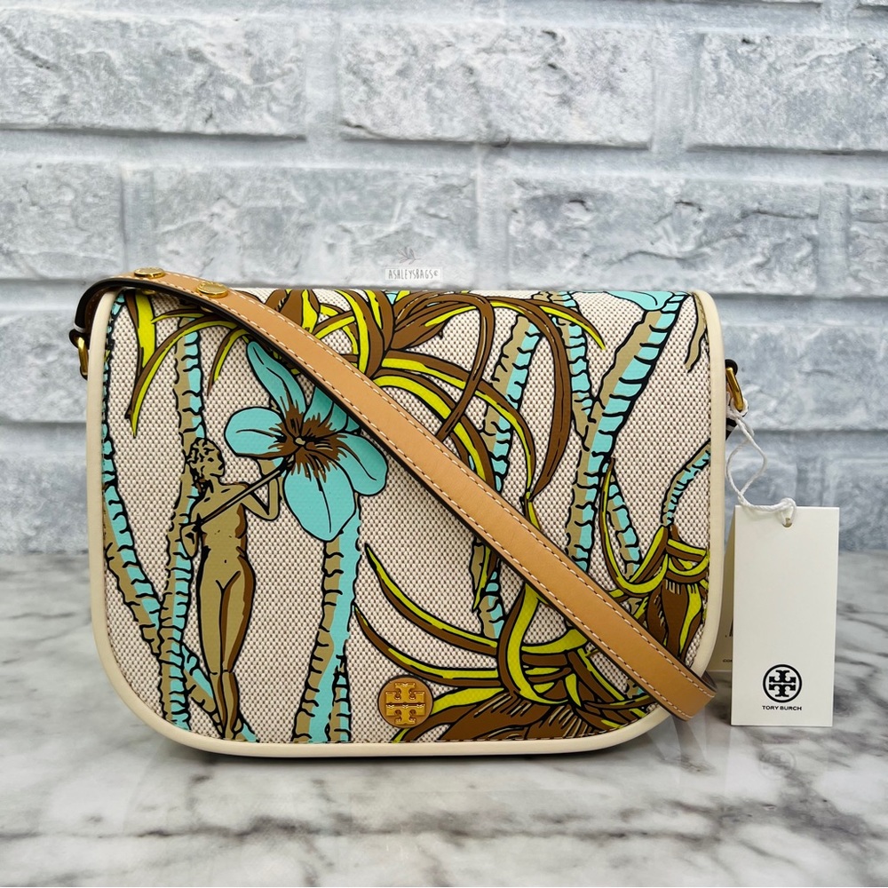 Tory Burch Emerson Printed Canvas Crossbody & Shoulder Bag